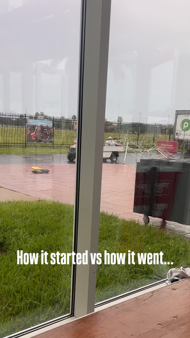 How it started vs how it went… We were well into the setup for our NFL Network …