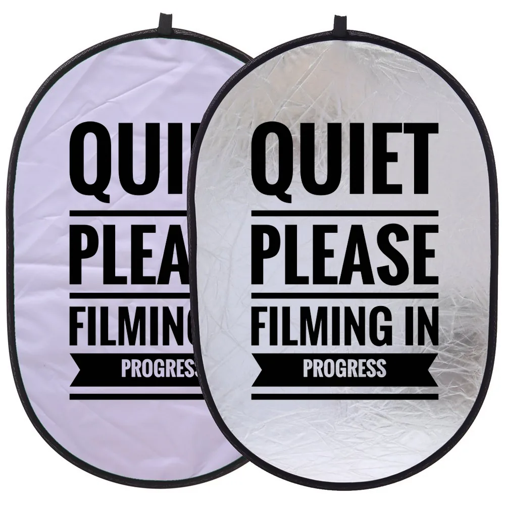 Quiet Please collapsible filming sign